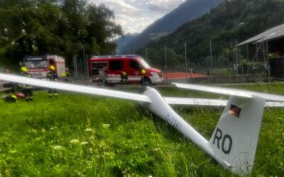 Notlandung Segelflieger