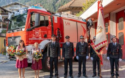 125 Jahre Feuerwehr St. Leonhard mit Fahrzeugsegnung.