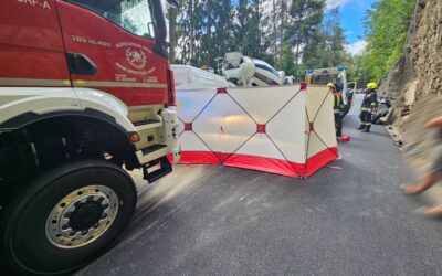 Verkehrsunfall Motorrad / Lieferwagen