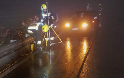 Straßenreinigung nach Verkehrsunfall