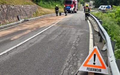 Straßenreinigung nach Verkehrsunfall