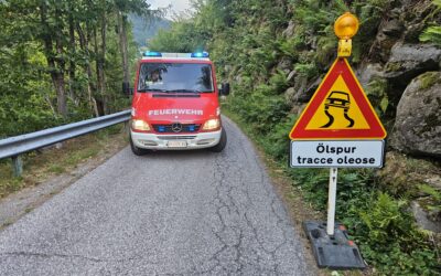 Straßenreinung – Ölspur